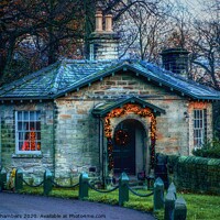 Buy canvas prints of A Country Cottage Christmas Wentworth  by Alison Chambers