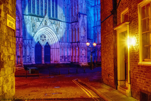 York Minster at Christmas  Picture Board by Alison Chambers