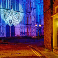 Buy canvas prints of York Minster at Christmas  by Alison Chambers