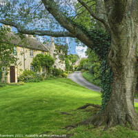 Buy canvas prints of Broad Campden Village Green by Alison Chambers