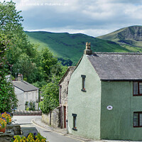 Buy canvas prints of Cottages And Mam Tor View by Alison Chambers