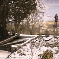 Buy canvas prints of Snow Covered Locke Park by Alison Chambers