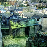 Buy canvas prints of Daisy Lane Holmfirth by Alison Chambers