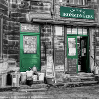Buy canvas prints of Ironmongers Shop Holmfirth by Alison Chambers