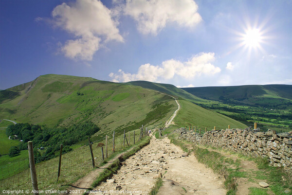 Mam Tor Picture Board by Alison Chambers