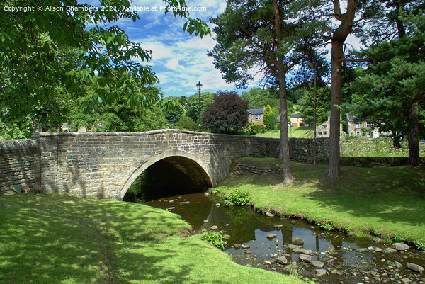 Smithy Bridge at Low Bradfield Picture Board by Alison Chambers