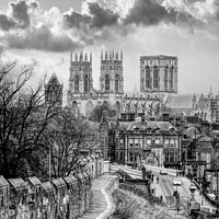 Buy canvas prints of York Minster Black and White  by Alison Chambers