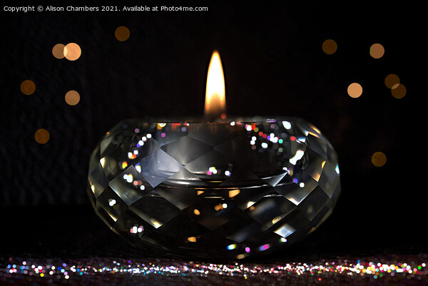 Sparkling Candlelight Picture Board by Alison Chambers