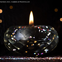 Buy canvas prints of Sparkling Candlelight by Alison Chambers