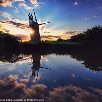 Buy canvas prints of Turf Fen Drainage Mill by Barry Mayes