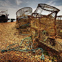 Buy canvas prints of Fishing Boat RX150 on The Slade at Hastings by Ian Homewood