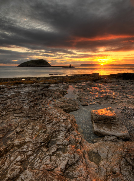 First Rays at Penmon Point, Anglesey Picture Board by Ian Homewood