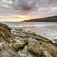 Buy canvas prints of Sunset at Whitesands Bay, Pembrokeshire, Wales by Ian Homewood