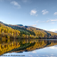 Buy canvas prints of Autumn on Loch Tummel, near Pitlochry, Scotland by Ian Homewood