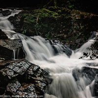 Buy canvas prints of The Falls of Eskdale - Lake District Waterfall by Tracey Smith