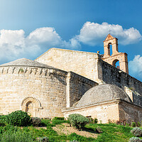Buy canvas prints of stone church in Castilian village in Spain by David Galindo