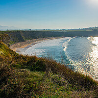 Buy canvas prints of idyllic Langre beach on the atlantic ocean of Spain by David Galindo