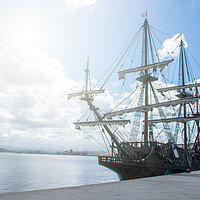 Buy canvas prints of replica of a 16th century Spanish galleon by David Galindo
