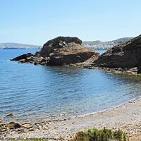 Buy canvas prints of Bay near Fornells, Menorca by David Mather