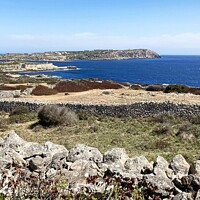 Buy canvas prints of View from Fort Marlborough, Menorca by David Mather