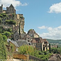 Buy canvas prints of Clifftop retreat in the Dordogne by David Mather