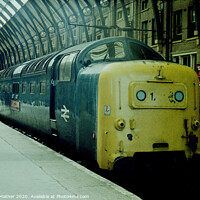 Buy canvas prints of A Deltic at King's Cross by David Mather