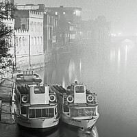 Buy canvas prints of Mist over the River Ouse, York by David Mather