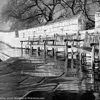 Buy canvas prints of York City Walls deserted by David Mather