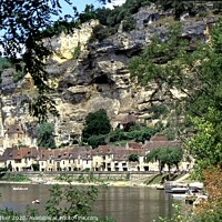 Buy canvas prints of La Roque Gageac, Dordogne by David Mather