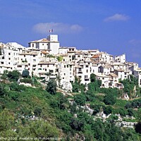Buy canvas prints of Tourett sur Loup, South of France by David Mather