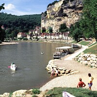 Buy canvas prints of Enjoying the River Dordogne by David Mather