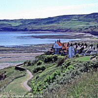 Buy canvas prints of Low tide at Robin Hood's Bay by David Mather