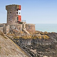 Buy canvas prints of Archirondel Tower, St. Catherine's Bay, Jersey by David Mather