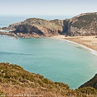 Buy canvas prints of Piedmont Bay, Jersey, Channel Islands by David Mather
