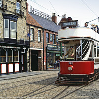 Buy canvas prints of Tram ride at Beamish Open Air Museum by David Mather