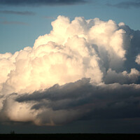 Buy canvas prints of sunlit Thunder cloud by Simon Johnson
