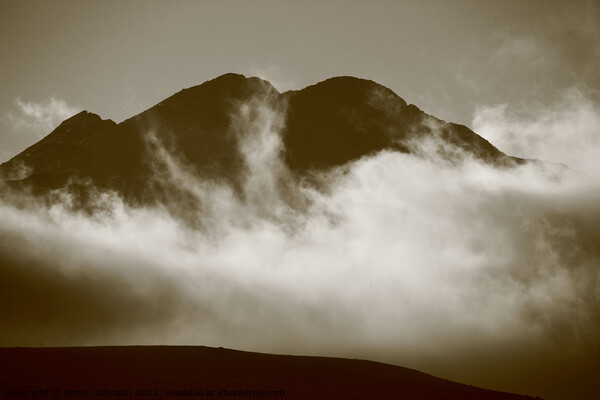 Mountain Mist Picture Board by Simon Johnson