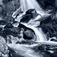 Buy canvas prints of Waterfall and Mountain stream by Simon Johnson