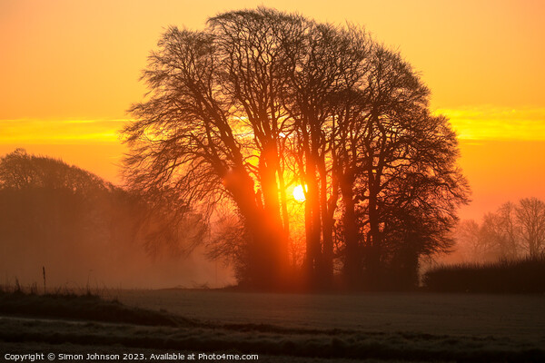 Cotswold Sunrise Picture Board by Simon Johnson