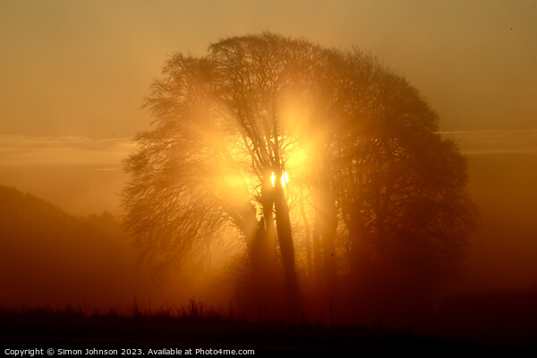 Cotswold Sunrise  Picture Board by Simon Johnson