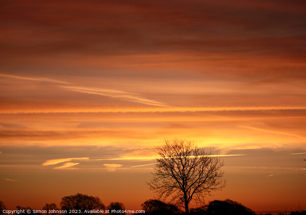 Dawn sky Picture Board by Simon Johnson