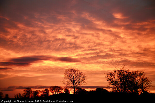 Cotswold sunrise  Picture Board by Simon Johnson