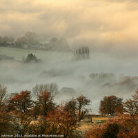 Buy canvas prints of Cotswold fog by Simon Johnson