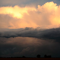 Buy canvas prints of Sunlit cumulus cloud by Simon Johnson