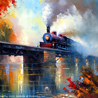 Buy canvas prints of River Crossing by Robert Deering
