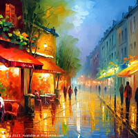 Buy canvas prints of Parisian Night Life by Robert Deering