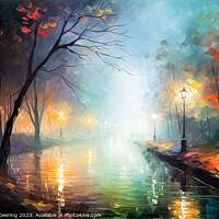 Buy canvas prints of Misty Waters by Robert Deering