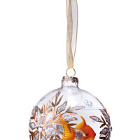 Buy canvas prints of Goldfish In Christmas Bauble by Robert Deering