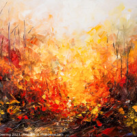 Buy canvas prints of forest on fire by Robert Deering