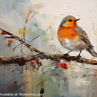 Buy canvas prints of Robin's Graceful Stance by Robert Deering